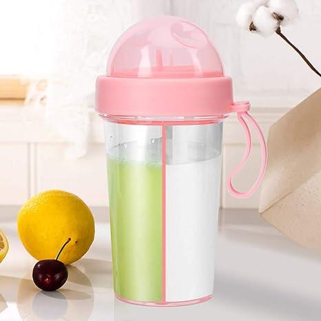 2 in 1 Water Bottle for hot and Cold Drinks with Double Straws and Cover 1000 ml Bottle - Luxury Ways