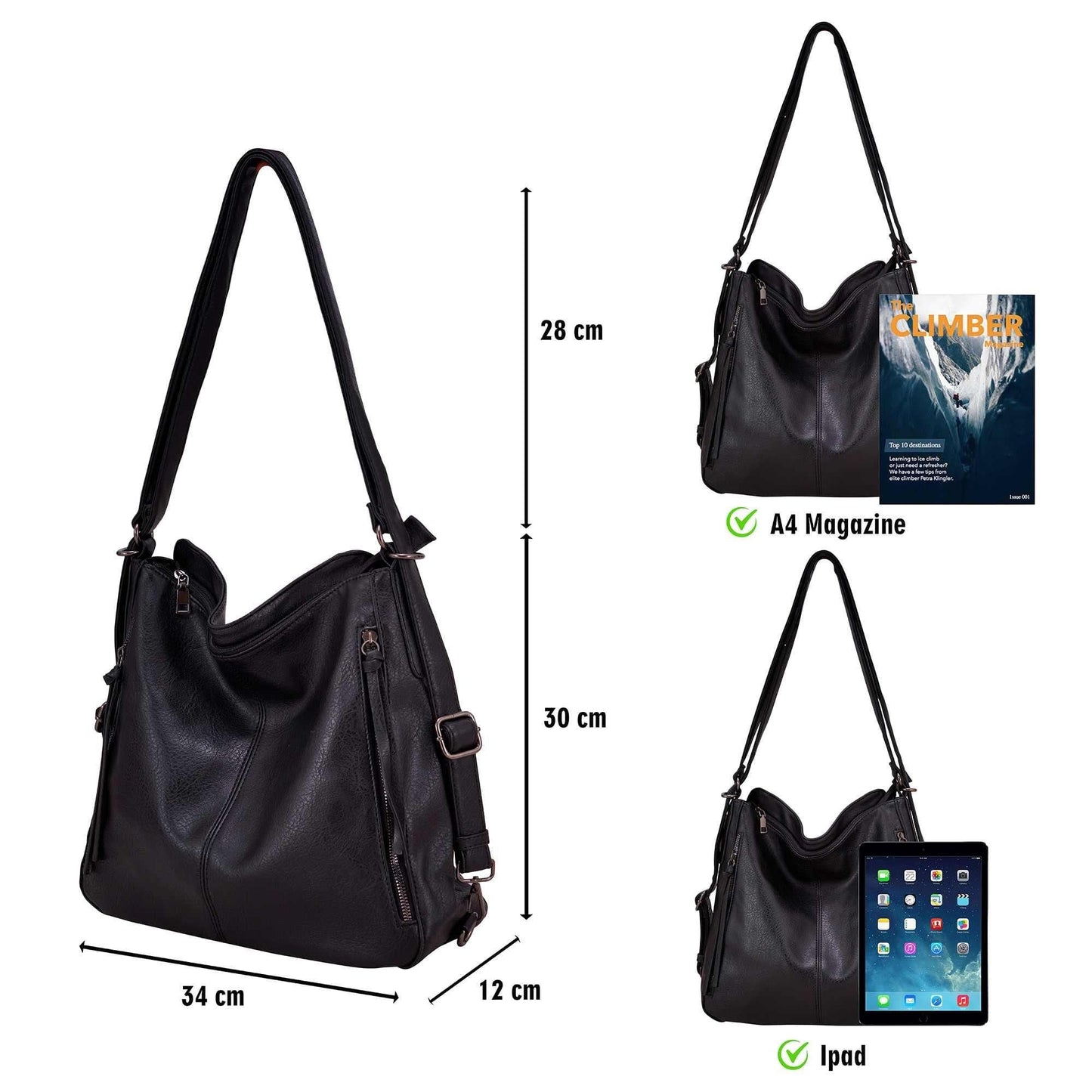 3 - Pcs Handbags Set for Women - Luxury Ways