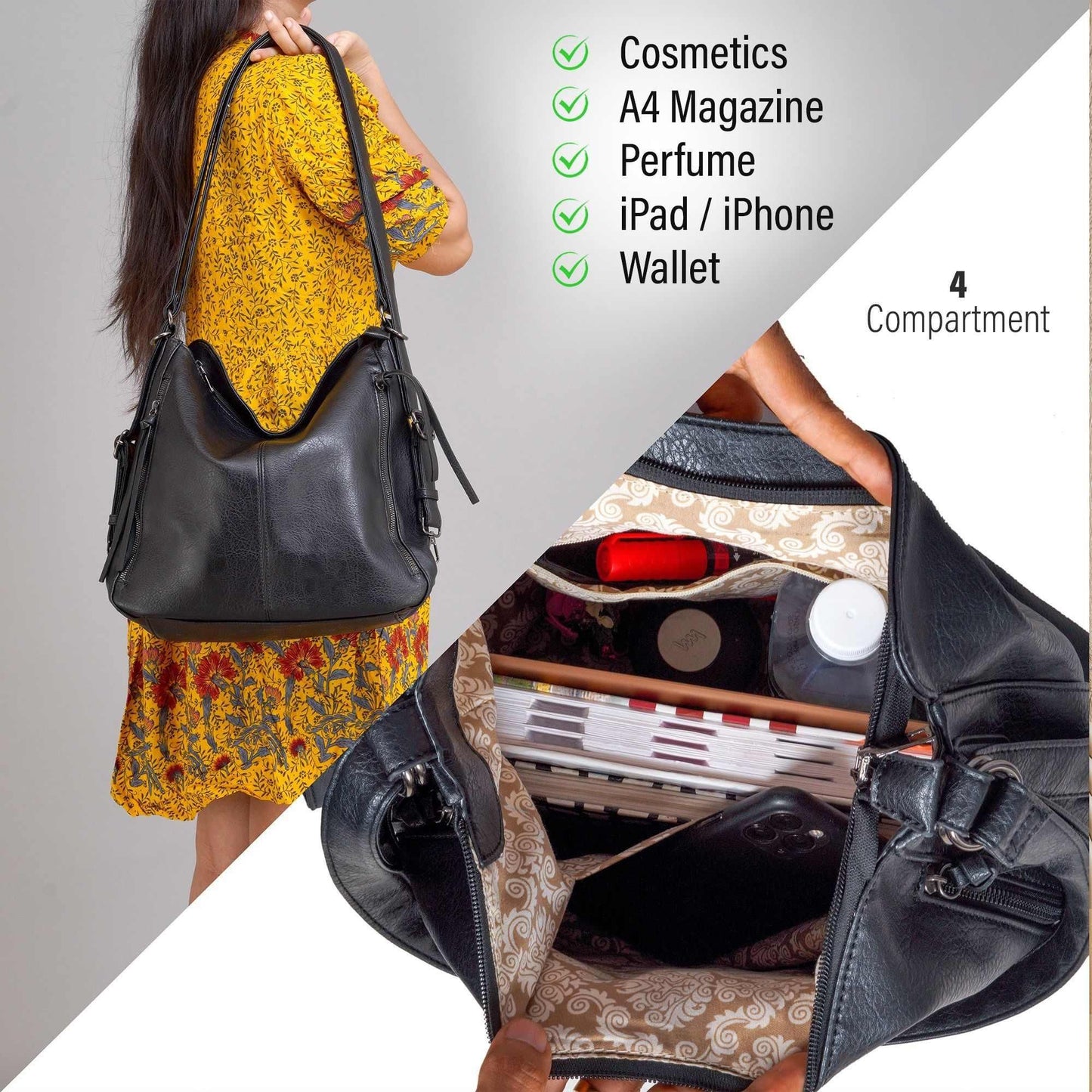 3 - Pcs Handbags Set for Women - Luxury Ways