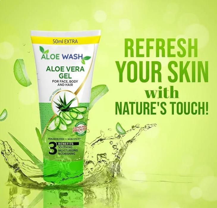 Aloe Vera Gel For Face Body & Hair 150ml - Luxury Ways