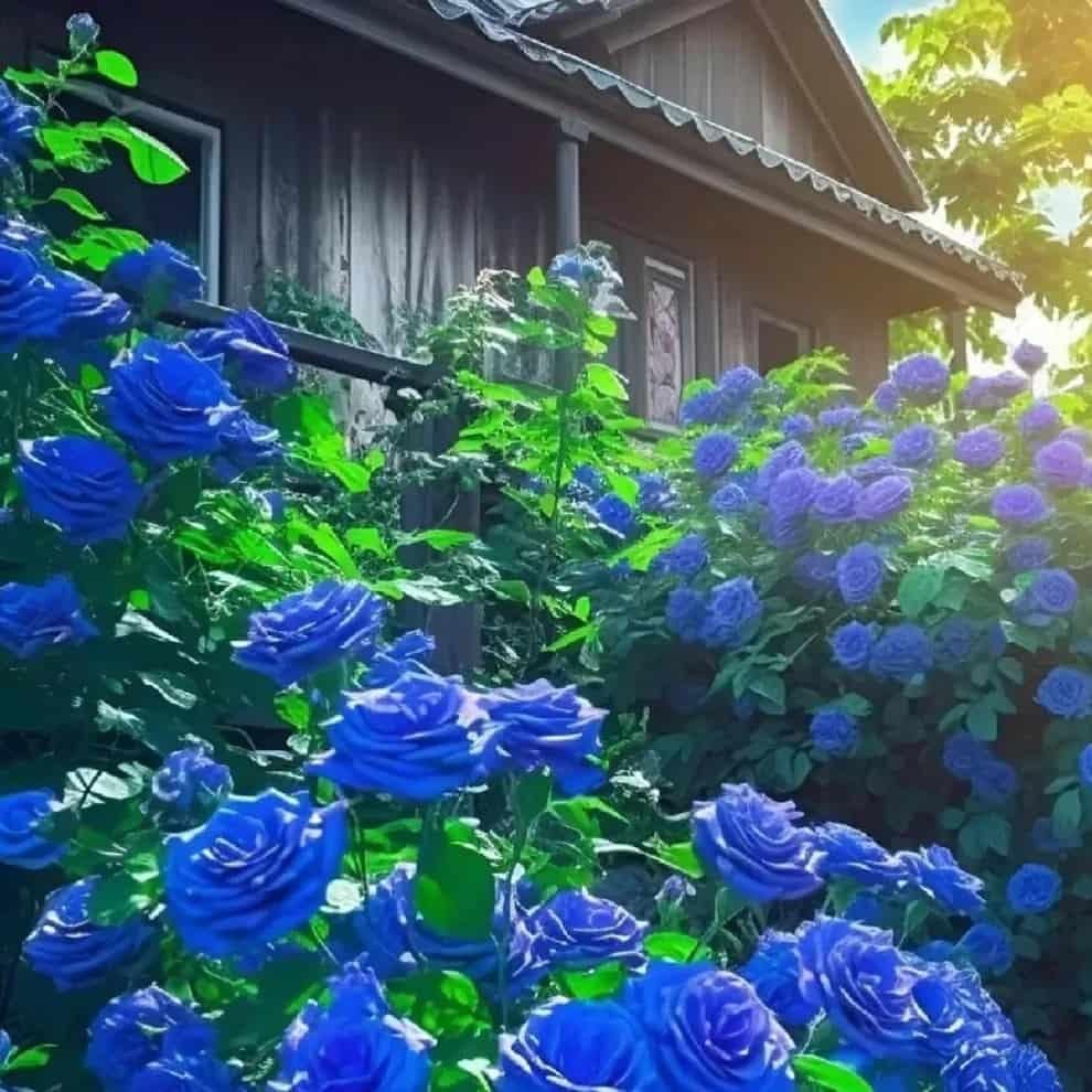 Blue Climbing Rose Seeds - Luxury Ways