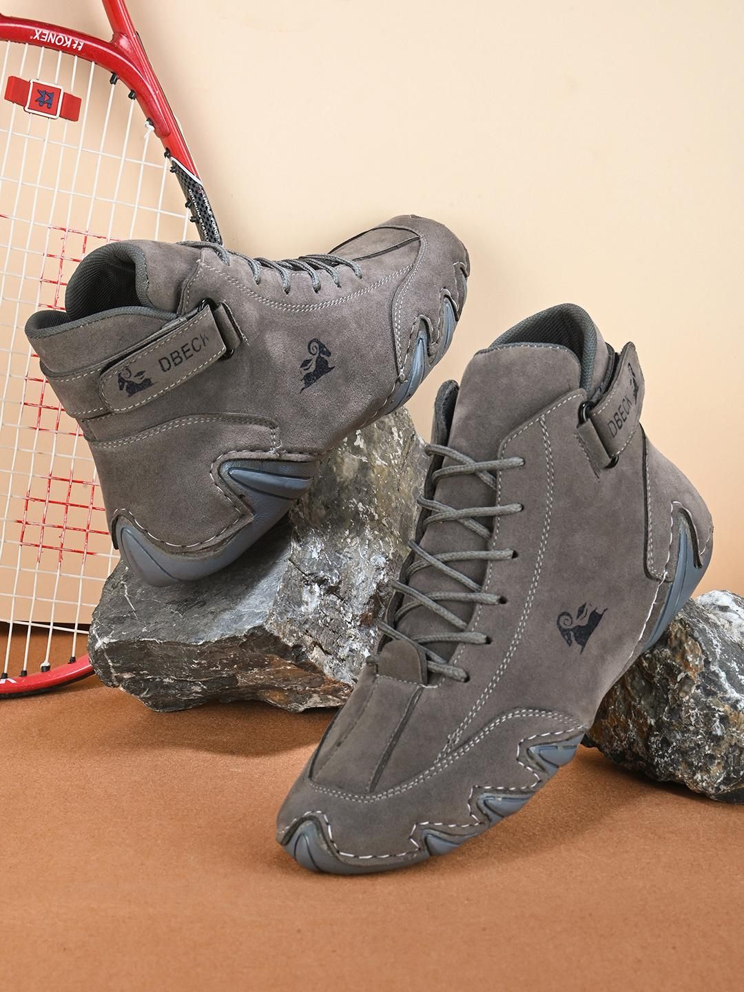 BOLLERO Casual Sneakers For Men's (Grey) - Luxury Ways