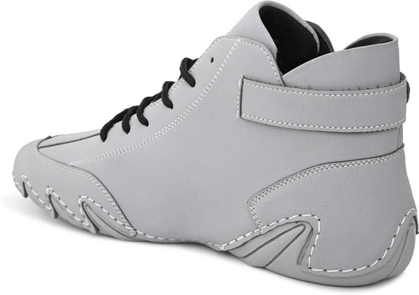 BOLLERO Casual Sneakers For Men's (Grey) - Luxury Ways