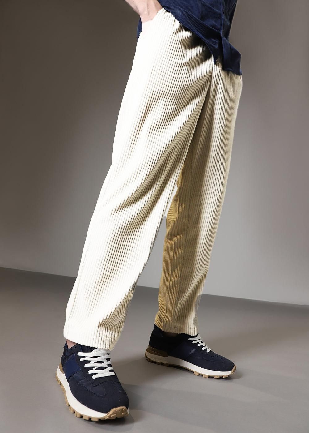 Combo of 2 Men's Caudray Fabric Stylish Pants - Luxury Ways