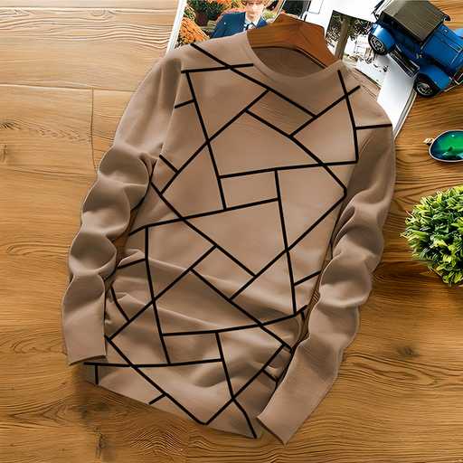 Cotton Blend Printed Full Sleeves Regular Fit Sweatshirts - Luxury Ways