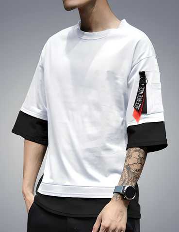 Cotton Blend Solid Half Sleeves T-Shirts - Luxury Ways