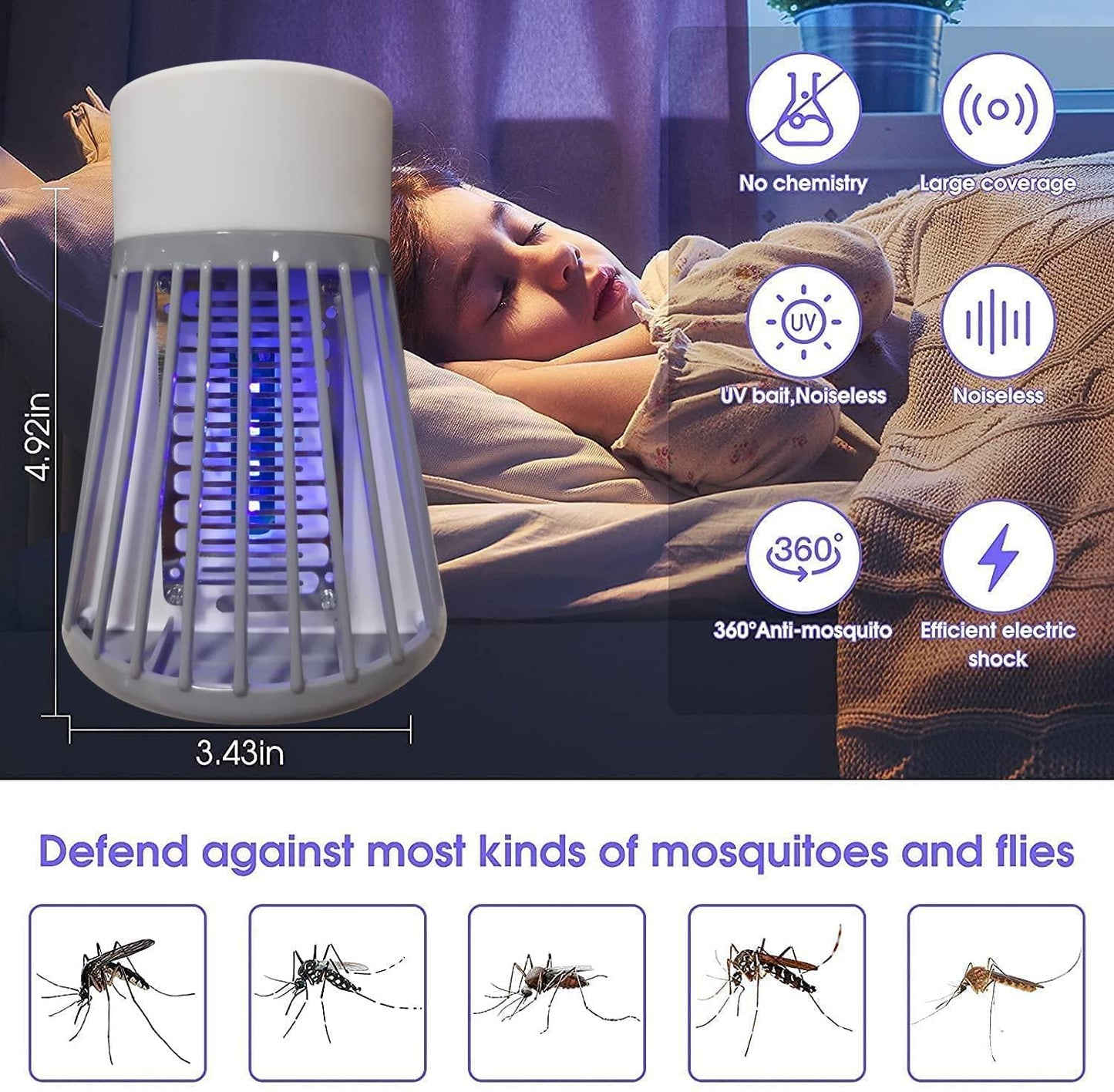 Electric Shock Mosquito Killer Racket - Luxury Ways