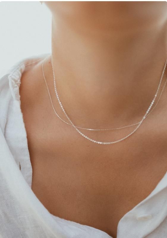 Fine Necklace Silver Beading Chain - Luxury Ways