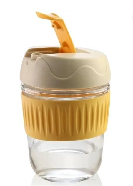Glass Tumbler with Airtight Lid and Straw - Luxury Ways