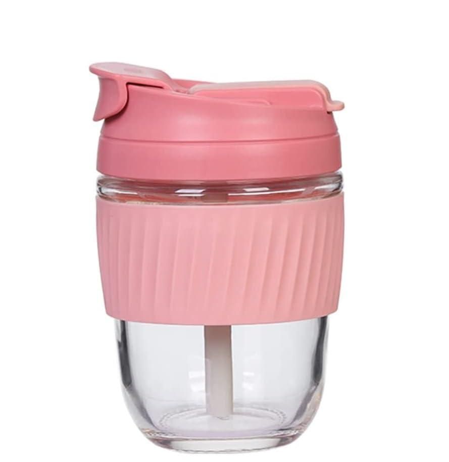 Glass Tumbler with Airtight Lid and Straw - Luxury Ways