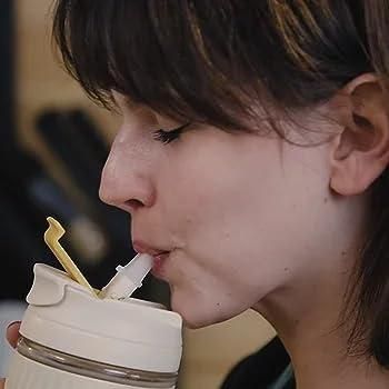 Glass Tumbler with Airtight Lid and Straw - Luxury Ways