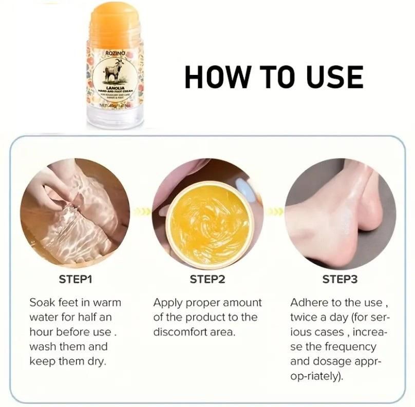 Hand & Foot Roll On for Roughness & Dryness 40gm - Luxury Ways