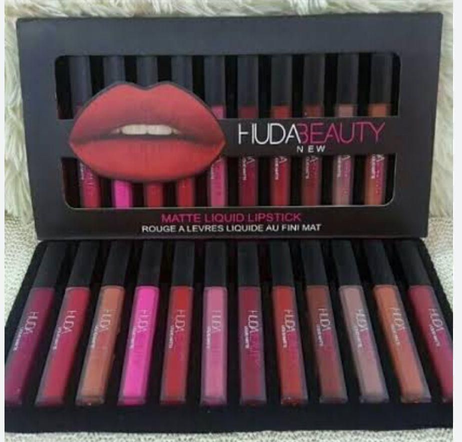 Huda Beauty matte Finishing Lipstick ( Pack of 12 ) - Luxury Ways