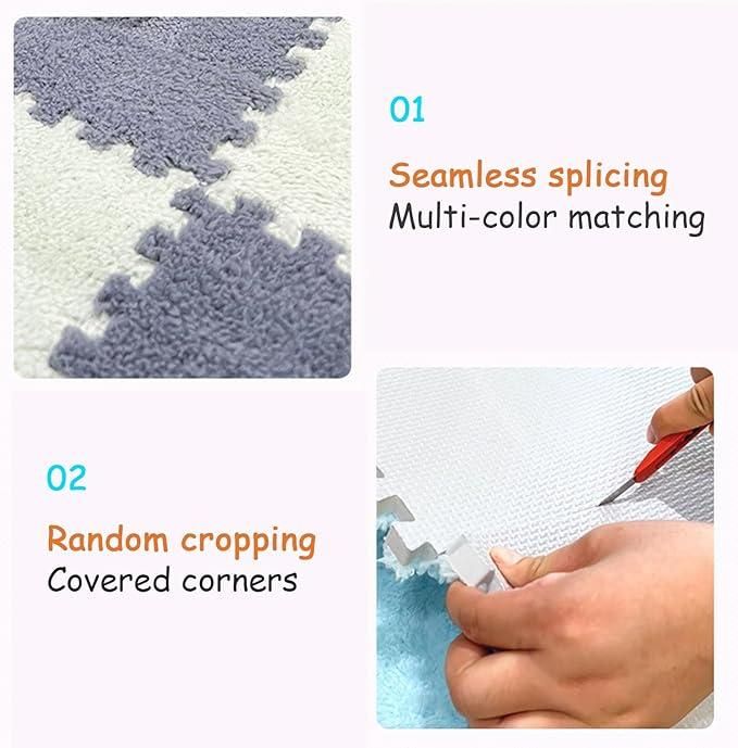 Interlocking Carpet Tiles Mat (6pc) - Luxury Ways