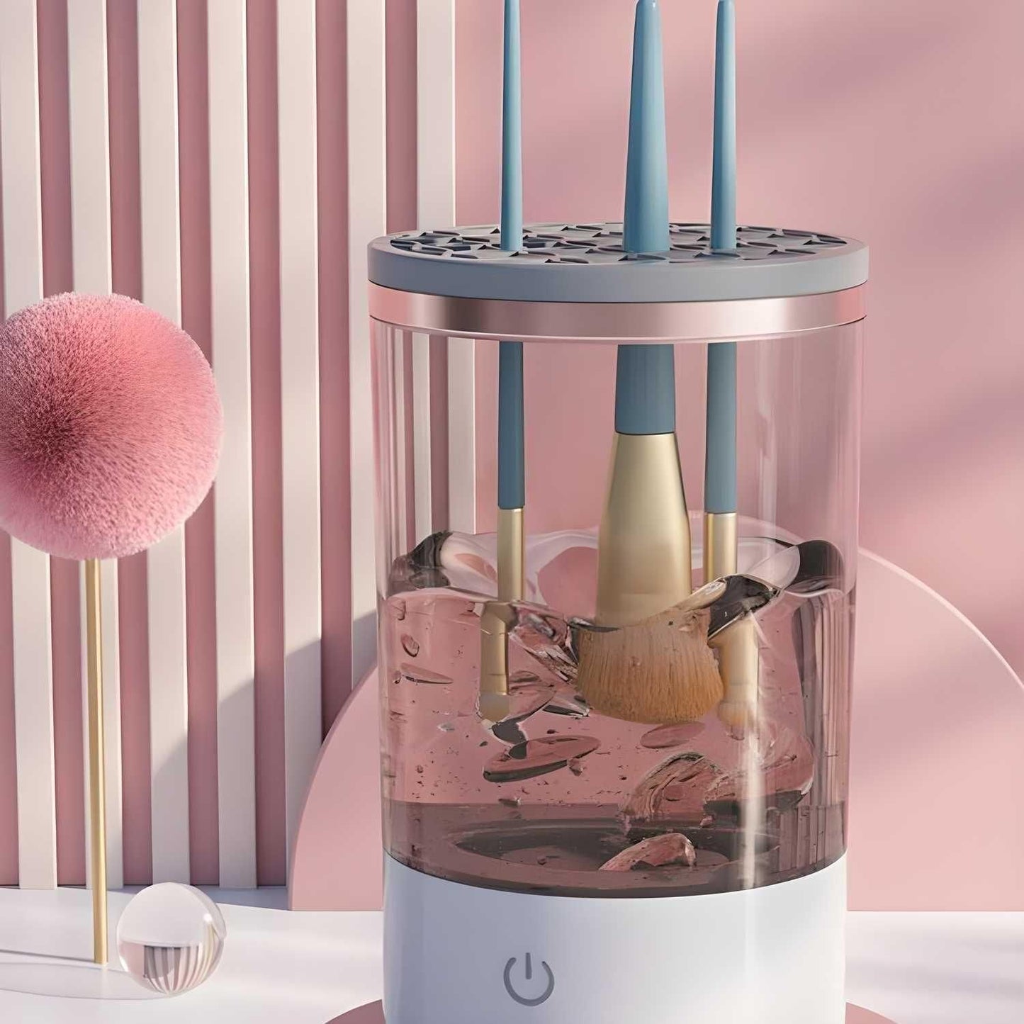 Make Up Brush Cleaner,Electric Brush Cleaner, USB Rechargeable Automatic Deep Cosmetic Cleaning Device - Luxury Ways
