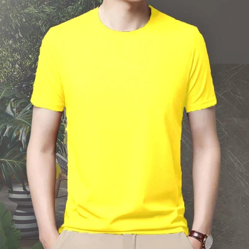 Men 4 Way Strecthable Round Neck T-shirt - Luxury Ways
