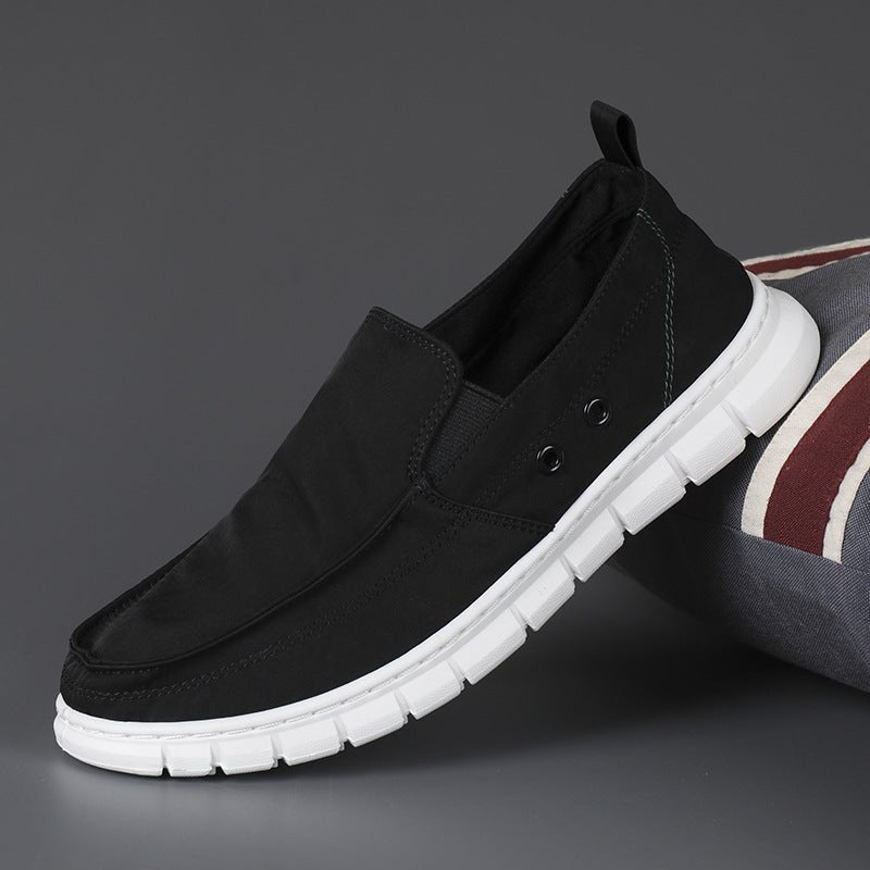 Men's Canvas Shoes Lightweight Breathable All - match Low Top - Luxury Ways