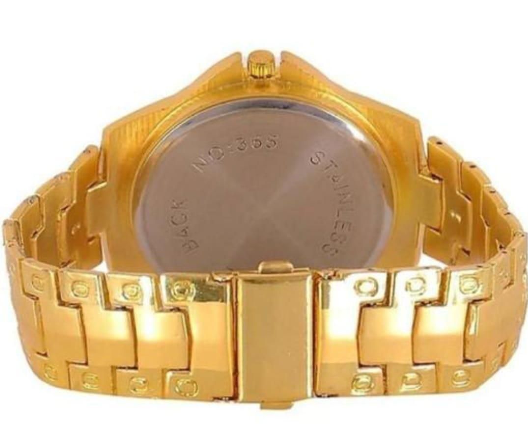 Men's Golden Stainless Steel Watches - Luxury Ways