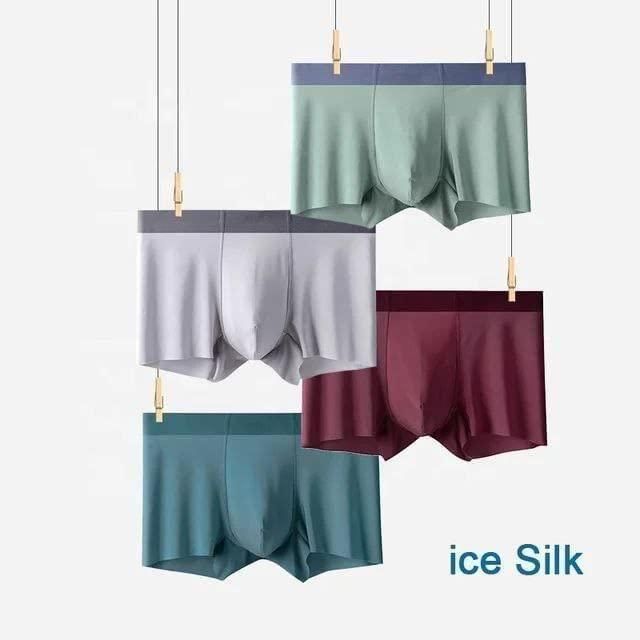 Men's Ice Silk Briefs Boxers (Pack of 5) - Luxury Ways