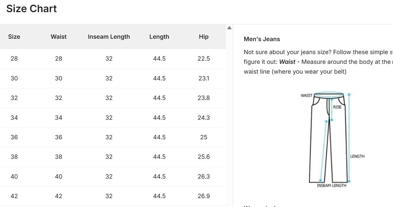Men's Loose Fit Mid Rise Black Jeans - Luxury Ways