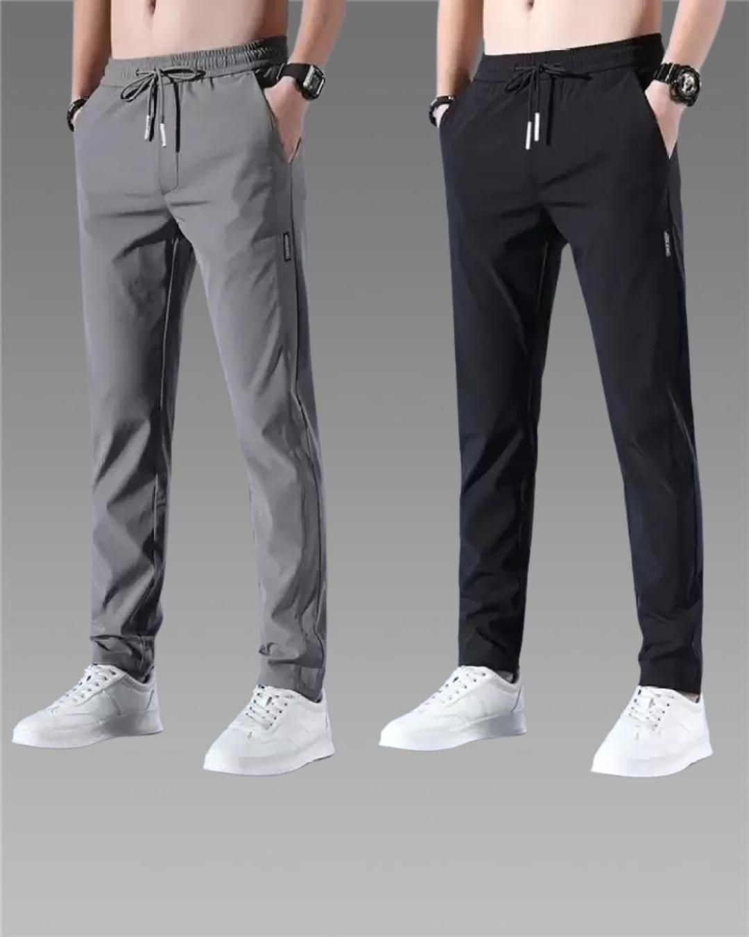 Men's NS Lycra Track Pants - Pack of 2 - Luxury Ways
