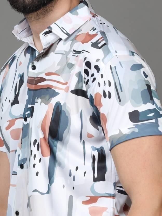 Men's Printed Rayon Half Sleeves Shirt - Luxury Ways
