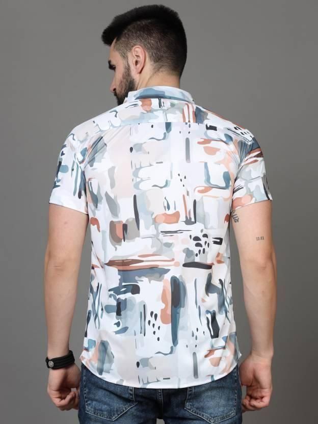Men's Printed Rayon Half Sleeves Shirt - Luxury Ways