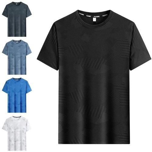 Men's Round Neck Polyester Casual T-shirt (Pack of 4) - Luxury Ways