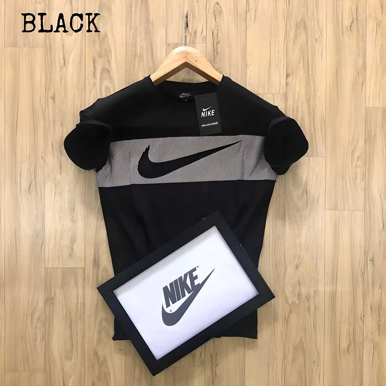 Nike Black Half Sleeves T-Shirt - Luxury Ways