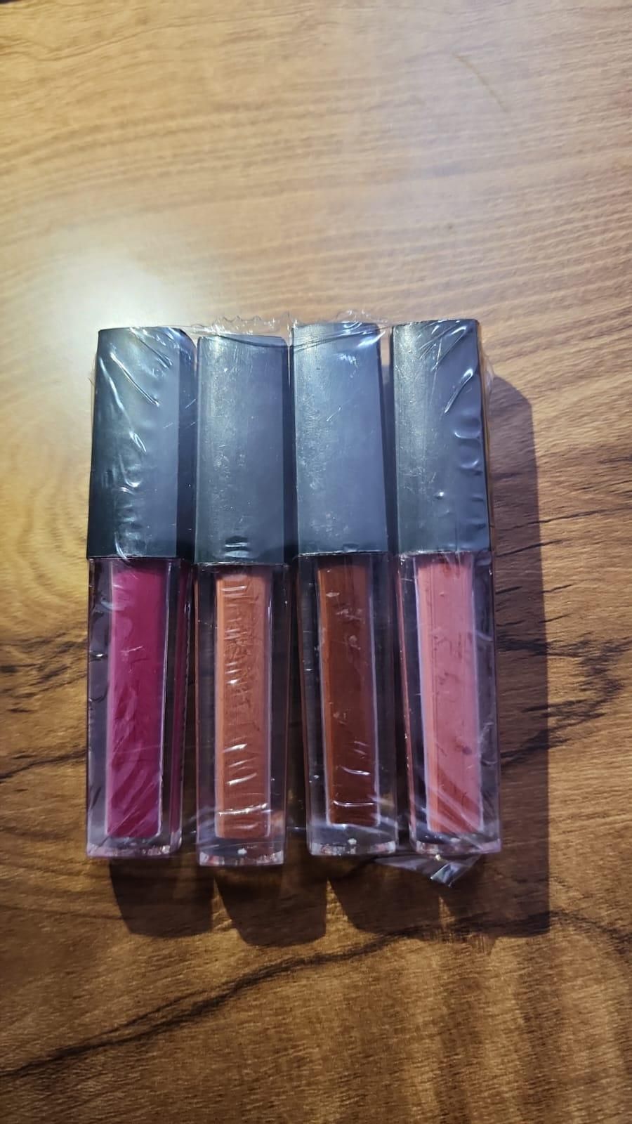 Nude Red Edition Different Shades Liquid Lipstick Set of 4 (16ml) - Luxury Ways
