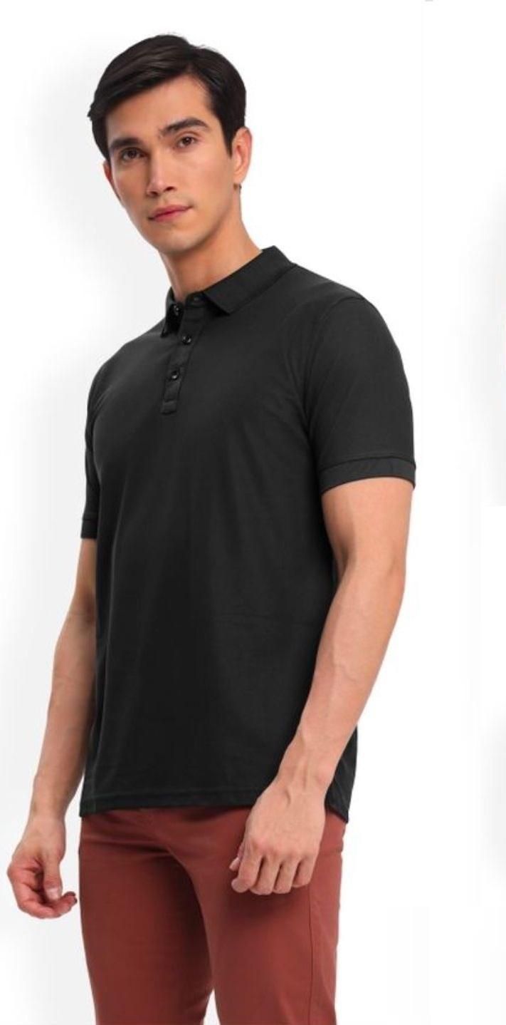 Poly Cotton Solid Half Sleeves Mens Polo T-shirt (Pack of 3) - Luxury Ways