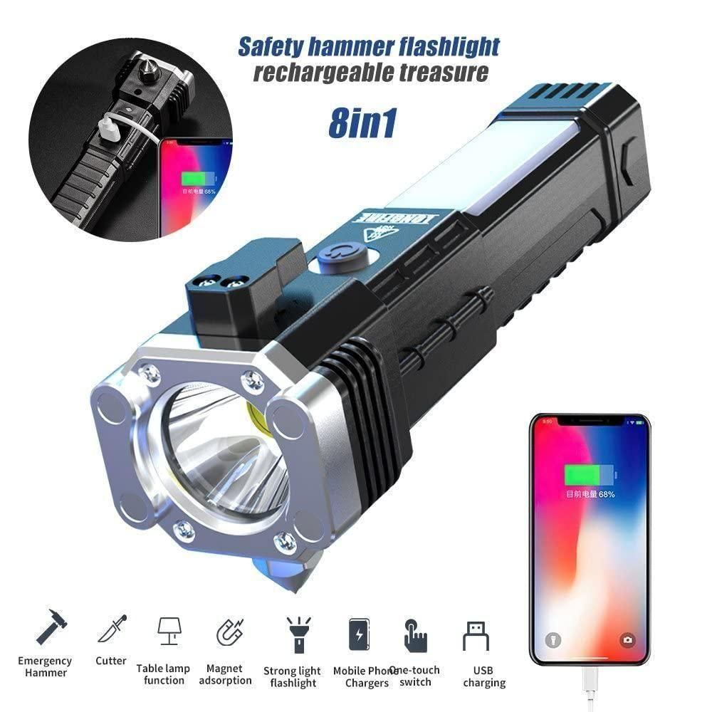 Portable Rechargeable Torch LED Flashlight - Luxury Ways