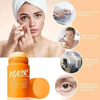 Purifying Orange Vitamin C Clay Face Mask Stick - Luxury Ways
