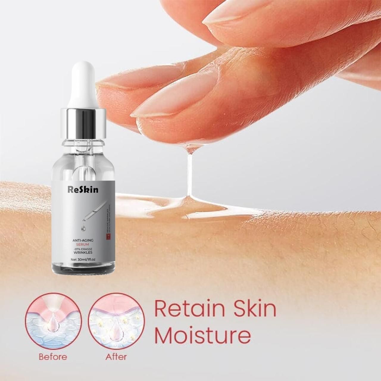 Revitalize Your Skin with Reskin Anti - Aging Face Serum 30ml - Luxury Ways
