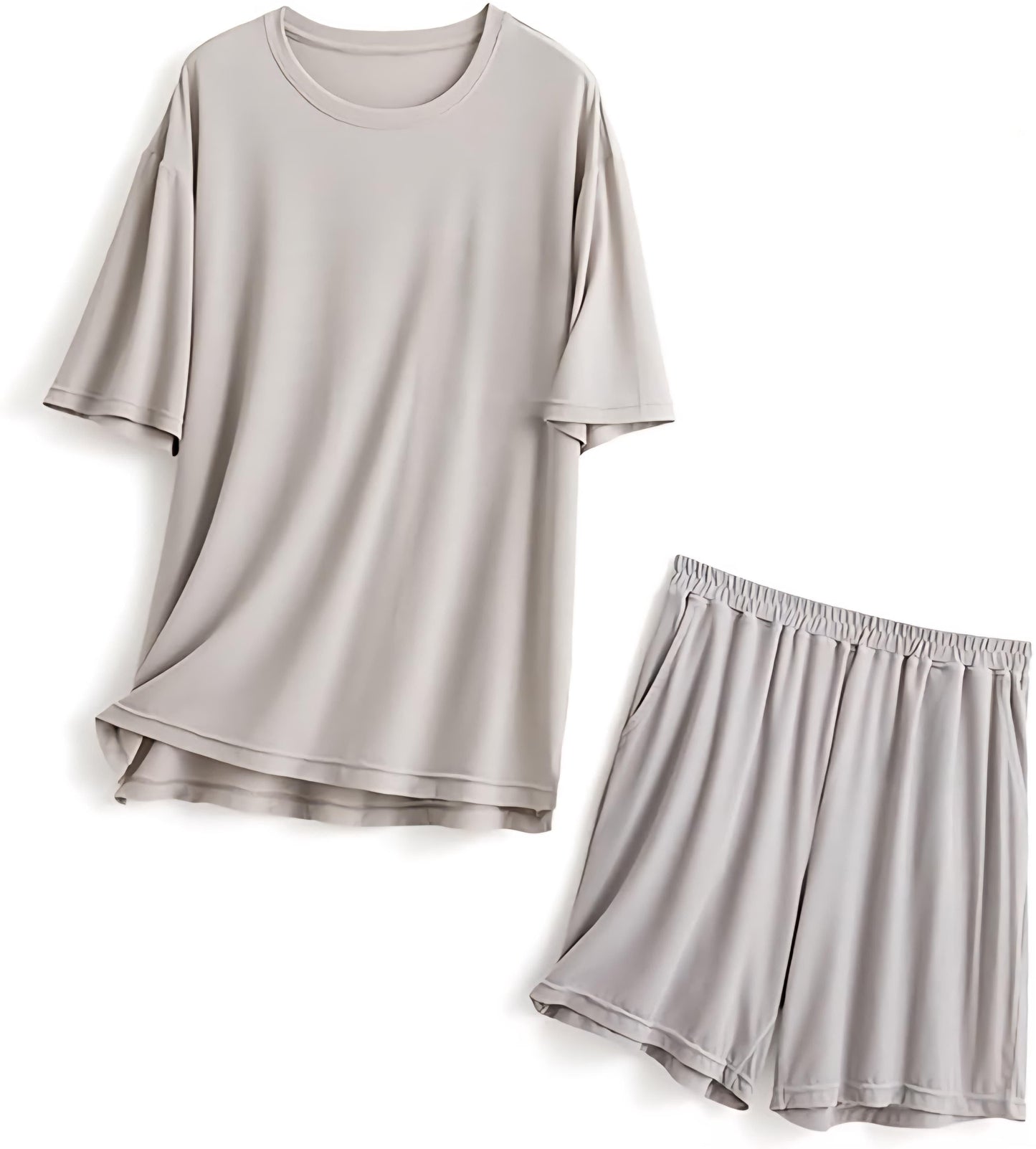 Solid Couple Co - Ord Set (T-Shirt & Shorts) - Luxury Ways