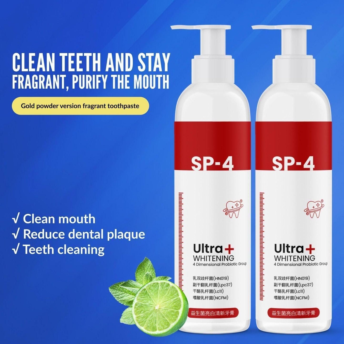 SP - 4 Ultra+ Whitening Teeth (Pack of 1) - Luxury Ways