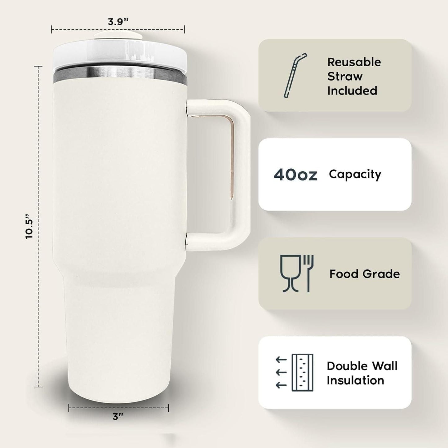 Stainless Steel Cup acuum Insulated Tumbler for Water - Luxury Ways
