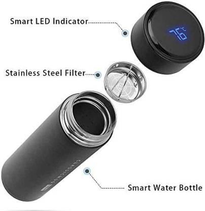 Stainless Steel Temperature Water Bottle Thermos, Double Wall Vacuum Intelligent Cup with LCD Smart Display (500 ML) - Luxury Ways