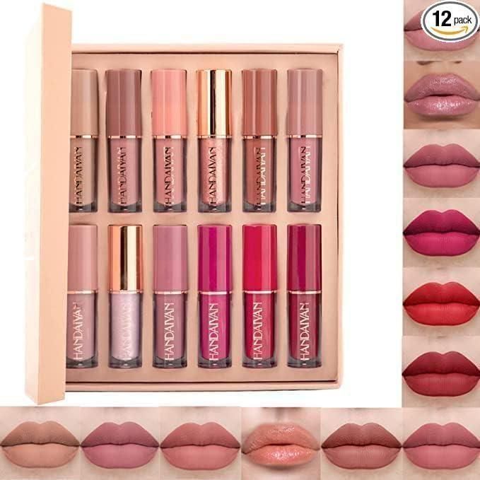 Velvet Matte Liquid Lipstick Set 12Pcs - Luxury Ways