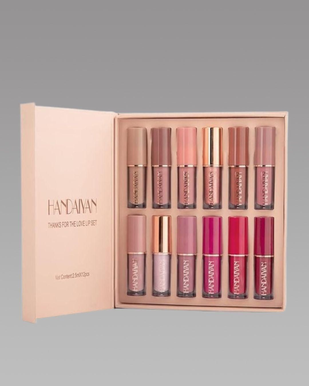 Velvet Matte Liquid Lipstick Set 12Pcs - Luxury Ways