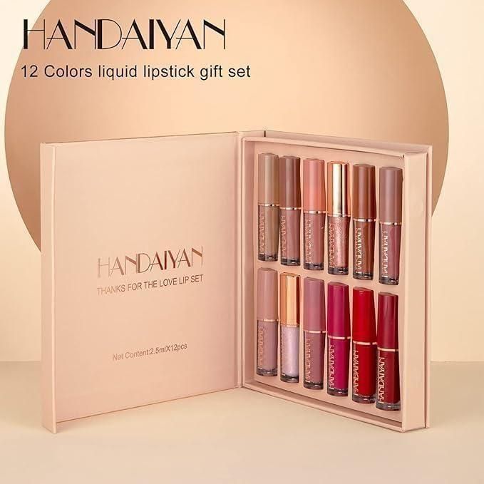 Velvet Matte Liquid Lipstick Set 12Pcs - Luxury Ways