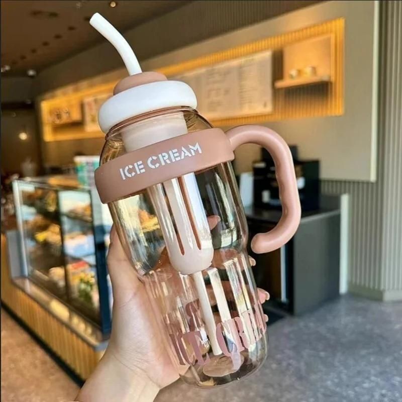Water Bottle with Handle and Straw - Luxury Ways