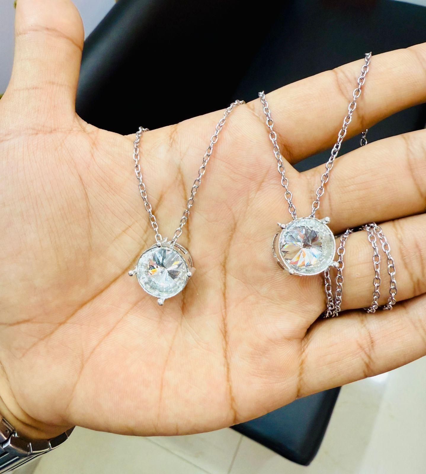 Weight Loss Stone Silver Necklace - Luxury Ways