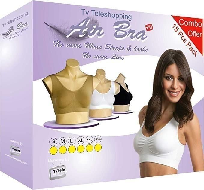 Women's Multicolor Air Bra Pack Of 3 Free Size - Luxury Ways