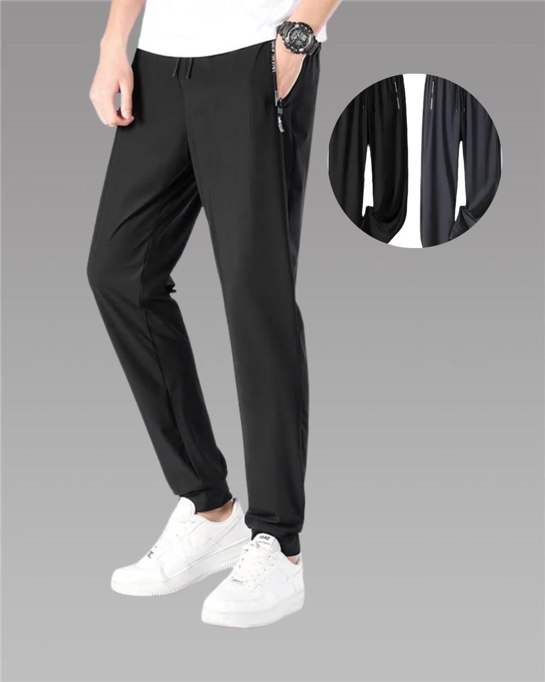 Women's Solid Lycra 4 Way Track Pant (Pack of 2) - Luxury Ways
