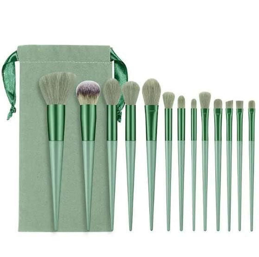 13 Pcs Makeup Brush with Pouch Set - Luxury Ways