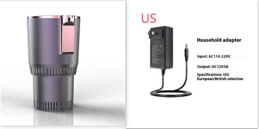 2 In1 Car Heating Cooling Cup 12V Smart Car Cup Holder Digital Temperature Display Drink Cup Warmer Cooler Mini Car Refrigerator - Luxury Ways