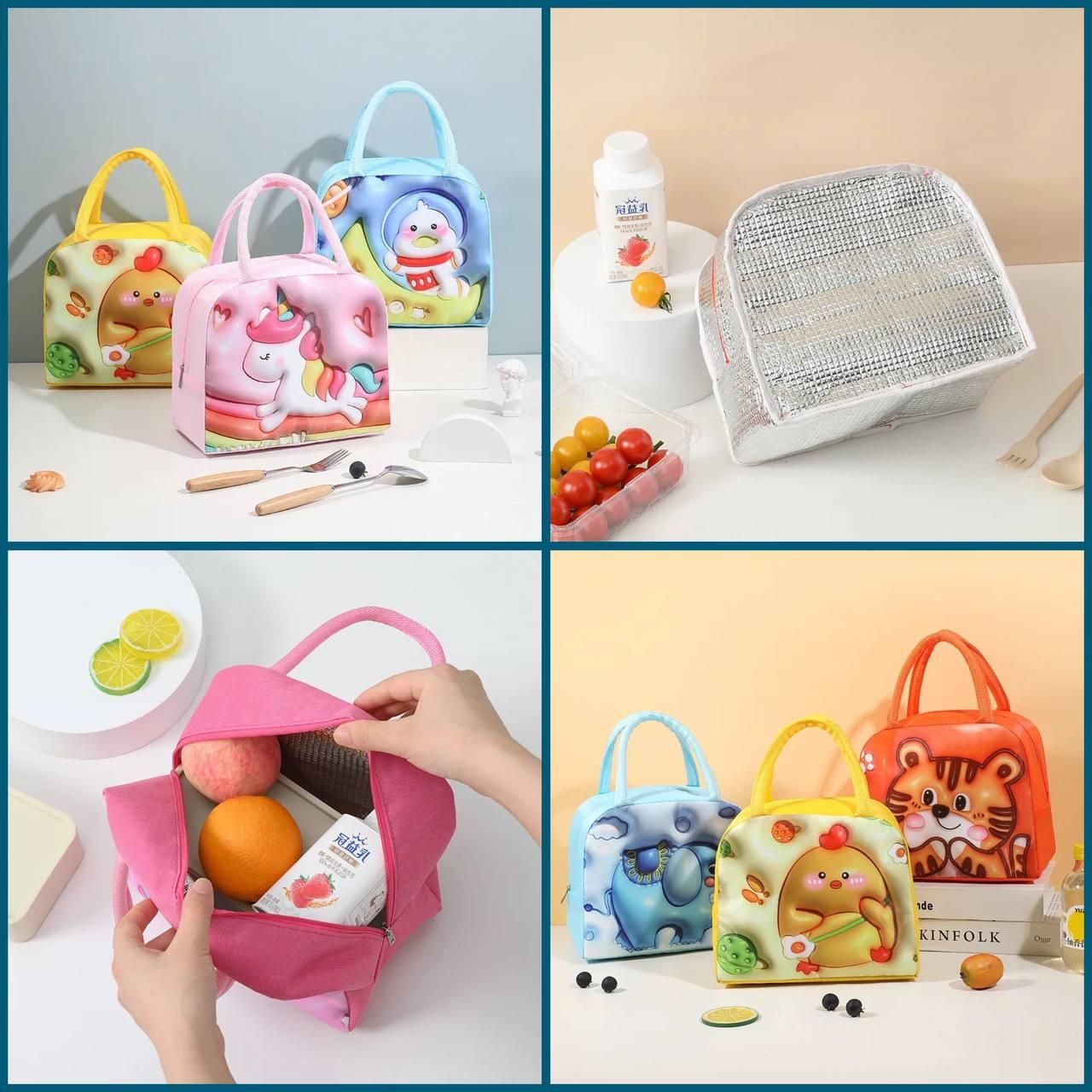 3D Cartoon Lunch Bag For Kids - Luxury Ways