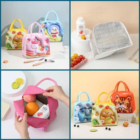3D Cartoon Lunch Bag For Kids - Luxury Ways
