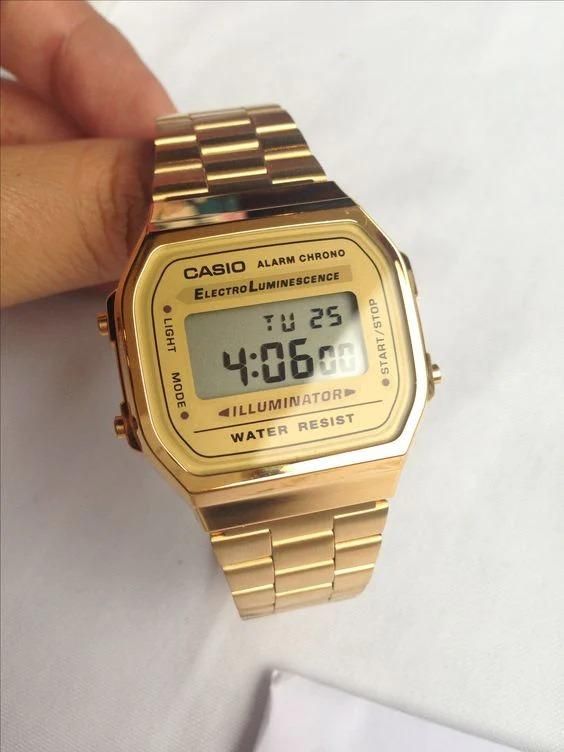 Casio Vintage Digital Gold Unisex Watch - Luxury Ways